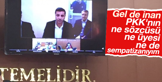 Selahattin Demirtaş 'PKK'ya sempatim yok' dedi