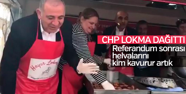 CHP'li vekiller hayır lokması dağıttı