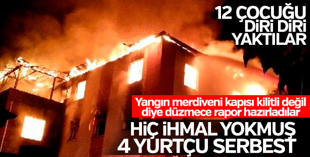 Aladağ'daki yurt faciasından tutuklanan yöneticilere tahliye