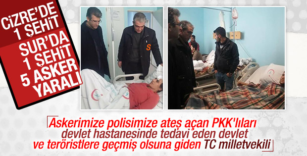 HDP'li vekil PKK'lıları ziyaret etti
