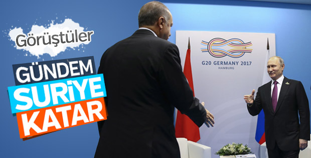 Hamburg'da Erdoğan-Putin görüşmesi