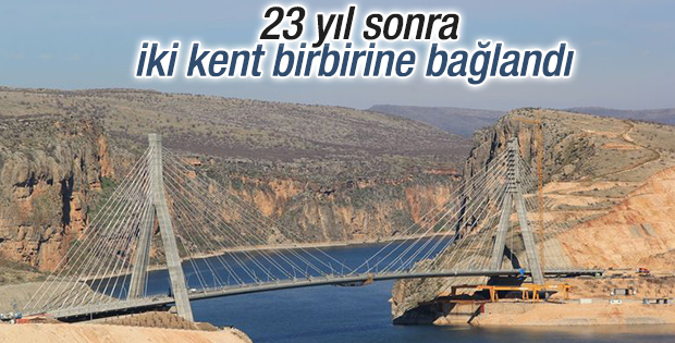 Nissibi Köprüsü 23 yıl sonra batıyı birbirine bağladı