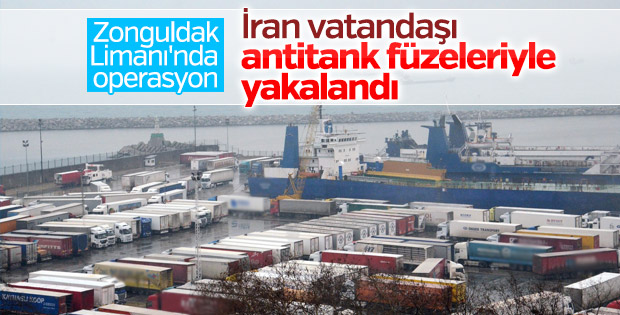 Zonguldak Limanı'nda iki antitank füzesi ele geçirildi