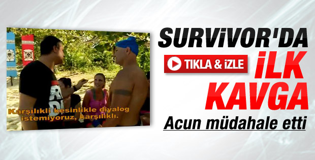 2014 Survivor'da ilk kavga - Video