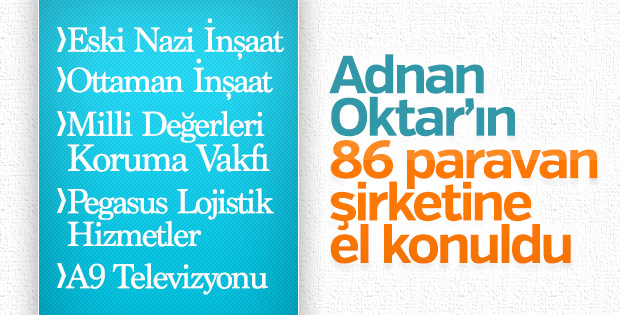 Adnan Oktar'ın el konulan şirketleri
