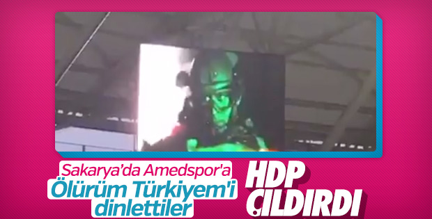 Amedspor maçı öncesi Ölürüm Türkiyem çaldı