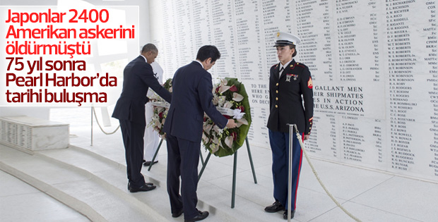 Obama ile Şinzo Abe Pearl Harbor'da buluştu