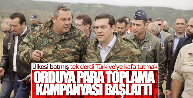 Yunanistan'da orduya para toplama kampanyası başladı