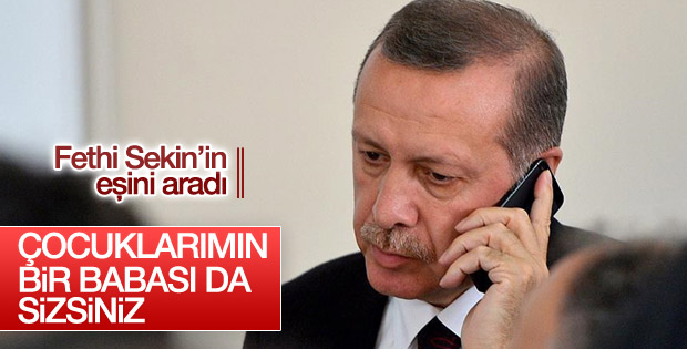 Cumhurbaşkanından Fethi Sekin'in ailesine taziye