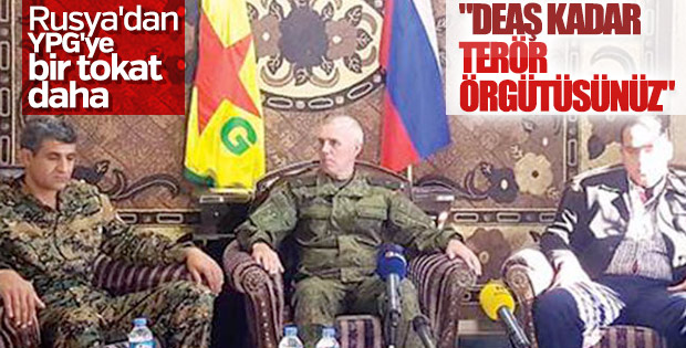 Rusya YPG için ilk kez terör örgütü dedi
