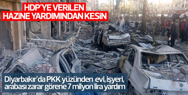 Diyarbakır'da terör mağdurlarına yardım