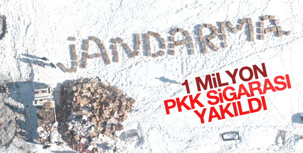 Van'da kaçak sigaralar yakılarak imha edildi