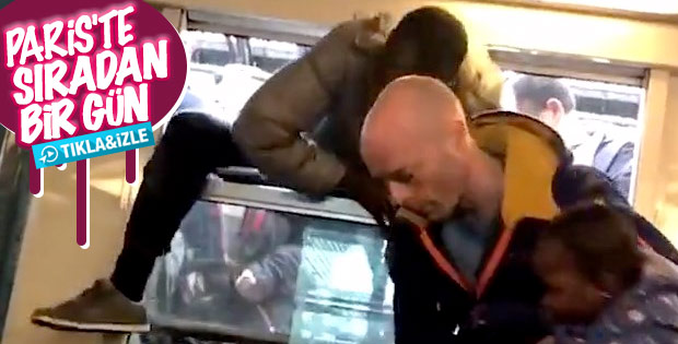 Paris'te medeniyet: Trene camdan bindiler