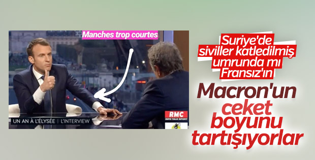 Fransa'nın gündemi: Macron'un ceketi gömleği