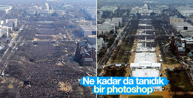 ABD medyası Trump'ın yemin törenini manipüle etti