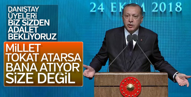 Erdoğan'dan Danıştay'a tepki