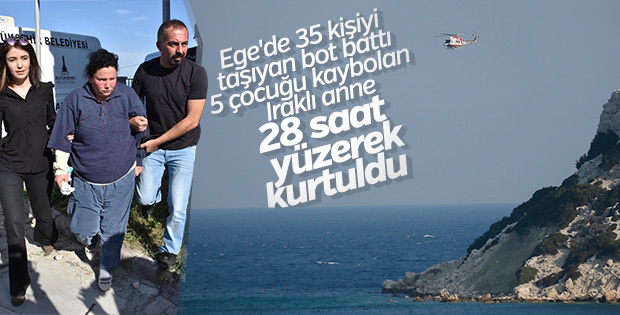Boğulmaktan 28 saat yüzerek kurtulan mülteci