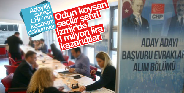 CHP İzmir'deki aday adaylarından 1 milyon lira kazandı