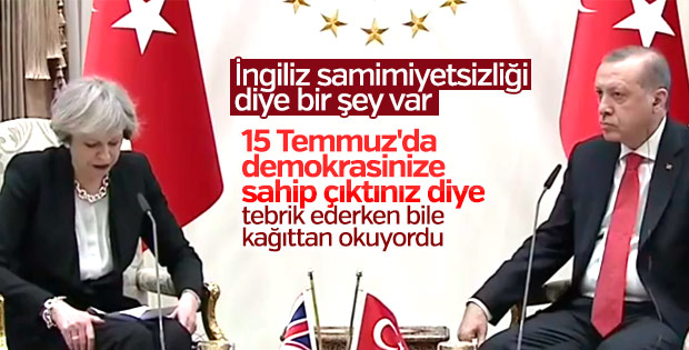 Erdoğan ve May'den ortak basın toplantısı