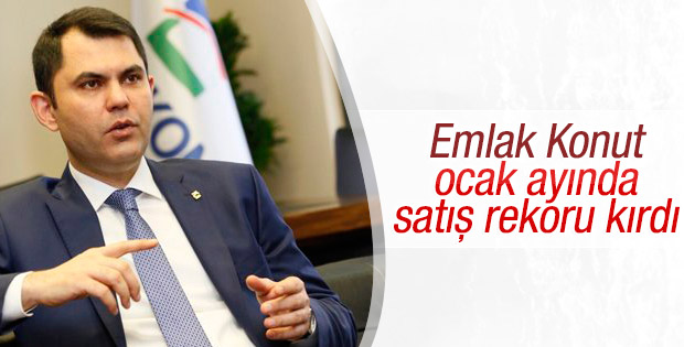 Emlak Konut ocakta satış rekoru kırdı
