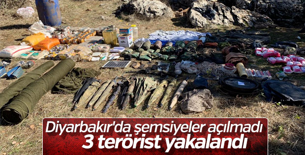 Diyarbakır'da saldırı hazırlığındaki 3 terörist yakalandı