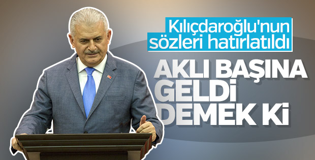 Binali Yıldırım gazetecilerin sorularını yanıtladı