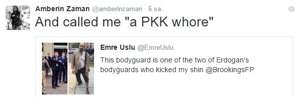 Amberin Zaman Bana PKK'lı kaltak dediler