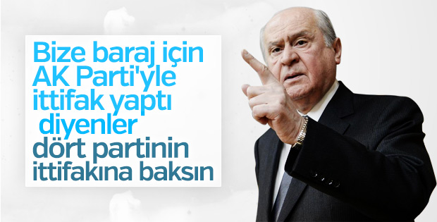 Devlet Bahçeli'ye 4 partinin ittifakı soruldu