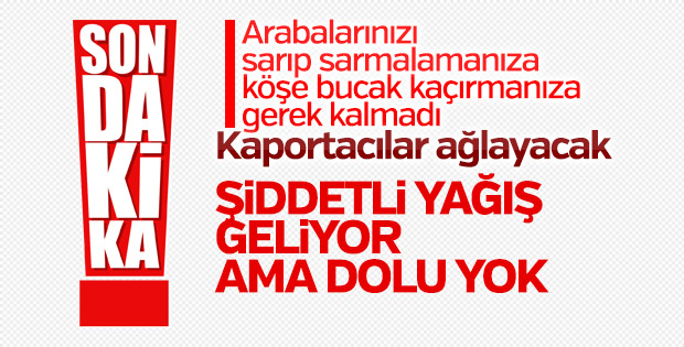 İstanbul'da yağış uyarısı