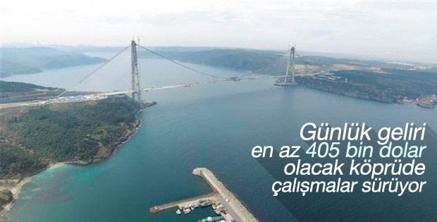 3. Köprü'de çalışmalar sürüyor