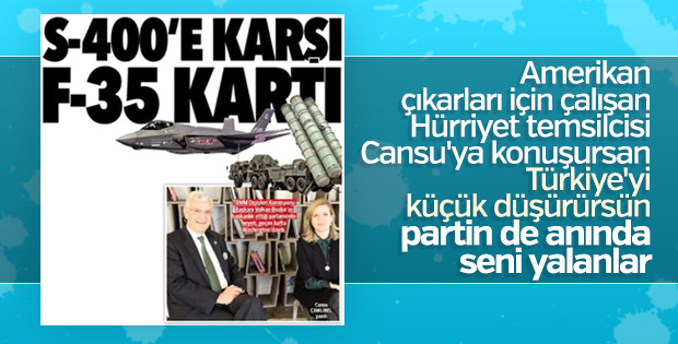 Hürriyet'in S-400 manşeti algı çıktı