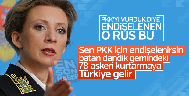 Mariya Zaharova'dan Irak operasyonuna tepki: Endişeliyiz