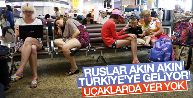 Rus charter uçaklarının doluluk oranı yüzde 100