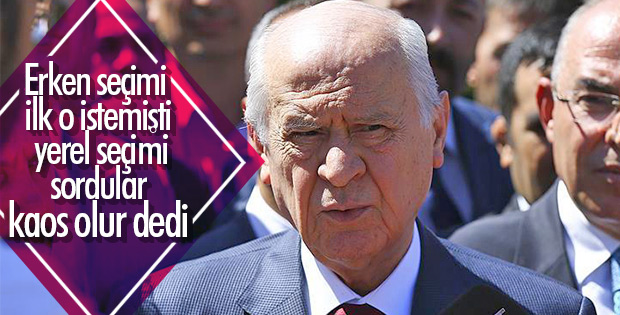 Bahçeli: Erken seçim istemek doğru değil