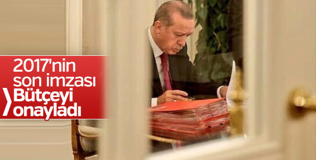 Erdoğan 2018 yılı Merkezi Yönetim Bütçe Kanunu'nu onayladı