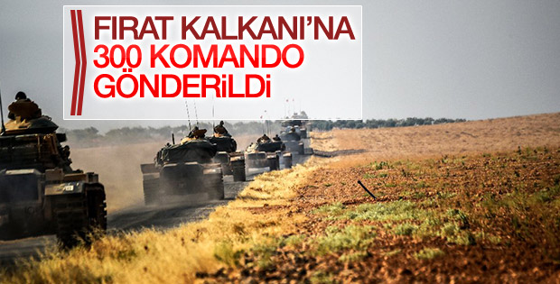 Fırat Kalkanı Harekatı'na komando desteği