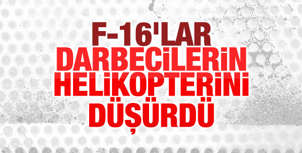 Darbecilerin helikopteri düşürüldü