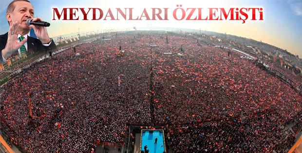 Cumhurbaşkanı Erdoğan meydanlara iniyor