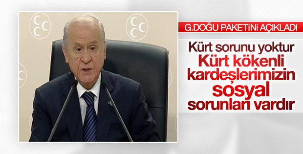 Devlet Bahçeli Güneydoğu programını açıkladı