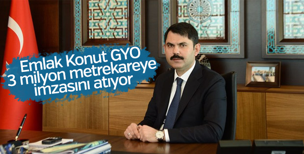 Emlak Konut GYO 3 milyon metrekareye imzasını atıyor
