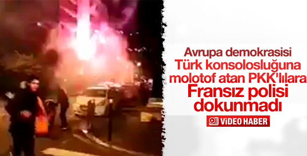 Fransa'da Türk konsolosluğuna molotoflu saldırı