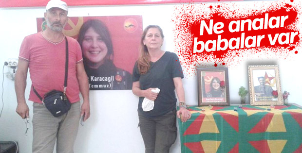 Kırmızı fularlı teröristin ailesi Kobani'de