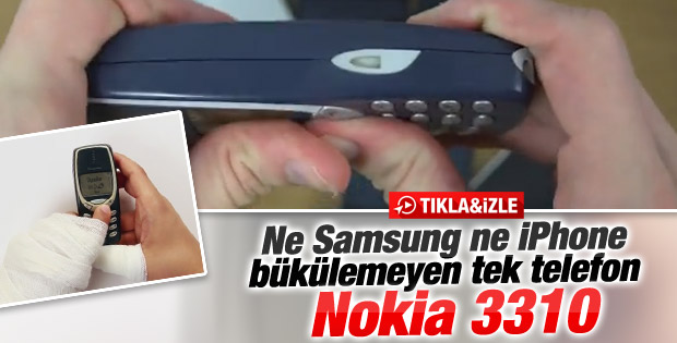 Nokia 3310'a bükme testi yapılırsa İZLE