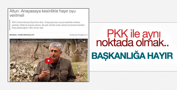 Terör örgütü PKK’dan referanduma “hayır” çağrısı