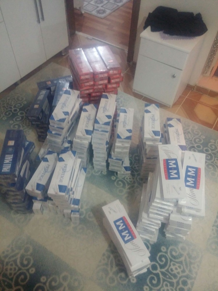 Kars'ta 980 paket kaçak sigara ele geçirildi