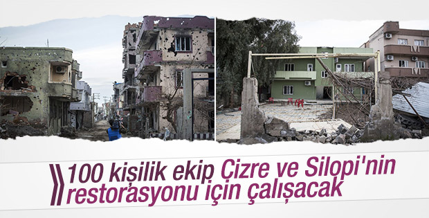 Silopi ve Cizre'de restorasyon yapılacak