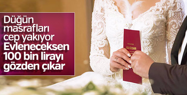 Dünyaevine girmenin maliyeti çiftleri zorluyor