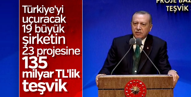 Cumhurbaşkanı Erdoğan Proje Bazlı Teşvik Sistemi Tanıtım Töreni'nde