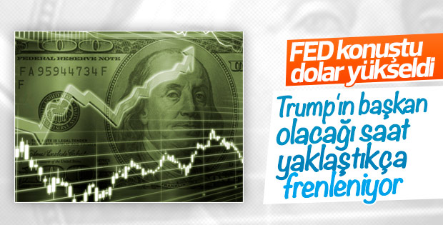 Dolar ABD'deki hızlı faiz artışı sinyalleriyle yükseldi