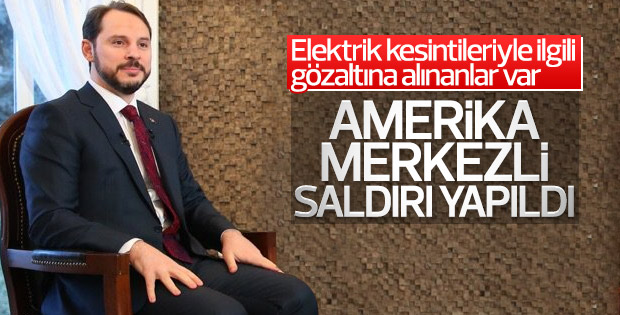 Bakan Albayrak elektriğe sabotaj iddialarını değerlendirdi